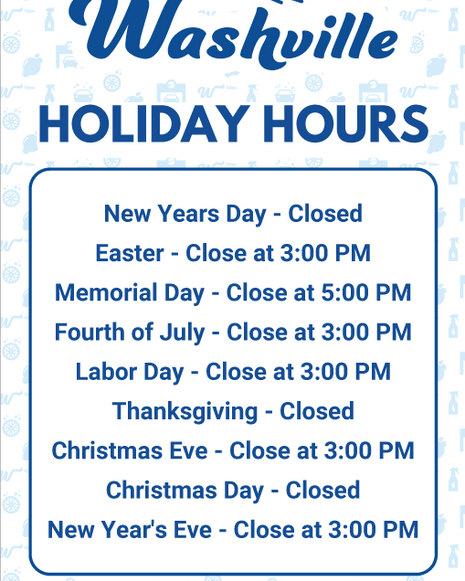 Windmaster Insert - Closed Holidays Hours 2