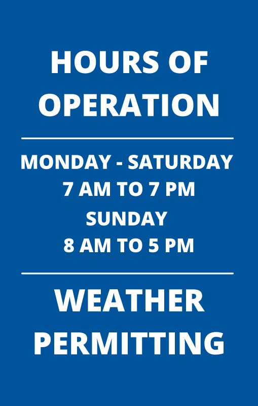 Windmaster Insert - Hours of Operation for Maine