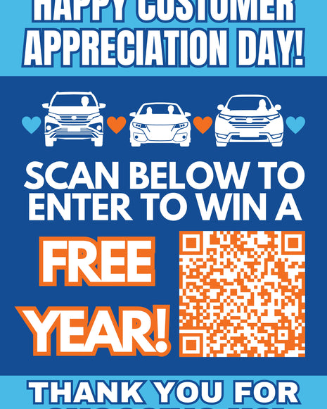 Windsign Insert - Customer Appreciation Day