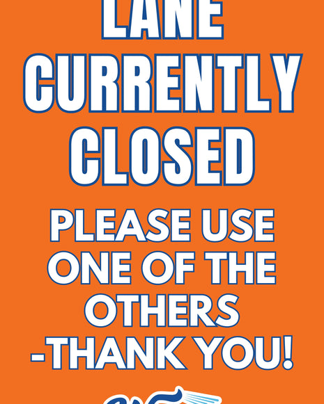 Windsign Insert - Lane Closed